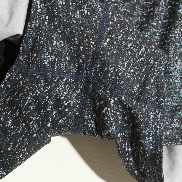Lululemon Speed Up Short *2.5" Speckled Foil White Blue / Black Swift Size 8 - Picture 5 of 14